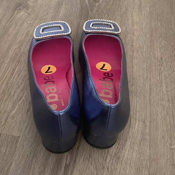 Like New Blue Women's Metallic Pump - Size 7 - Picture 3 of 4